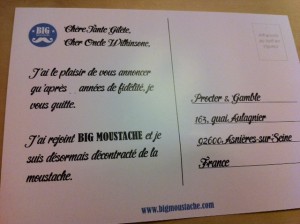 Carte Big moustache